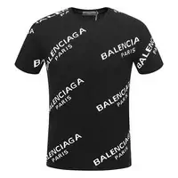 t-shirt balenciaga paris oblique balance noir